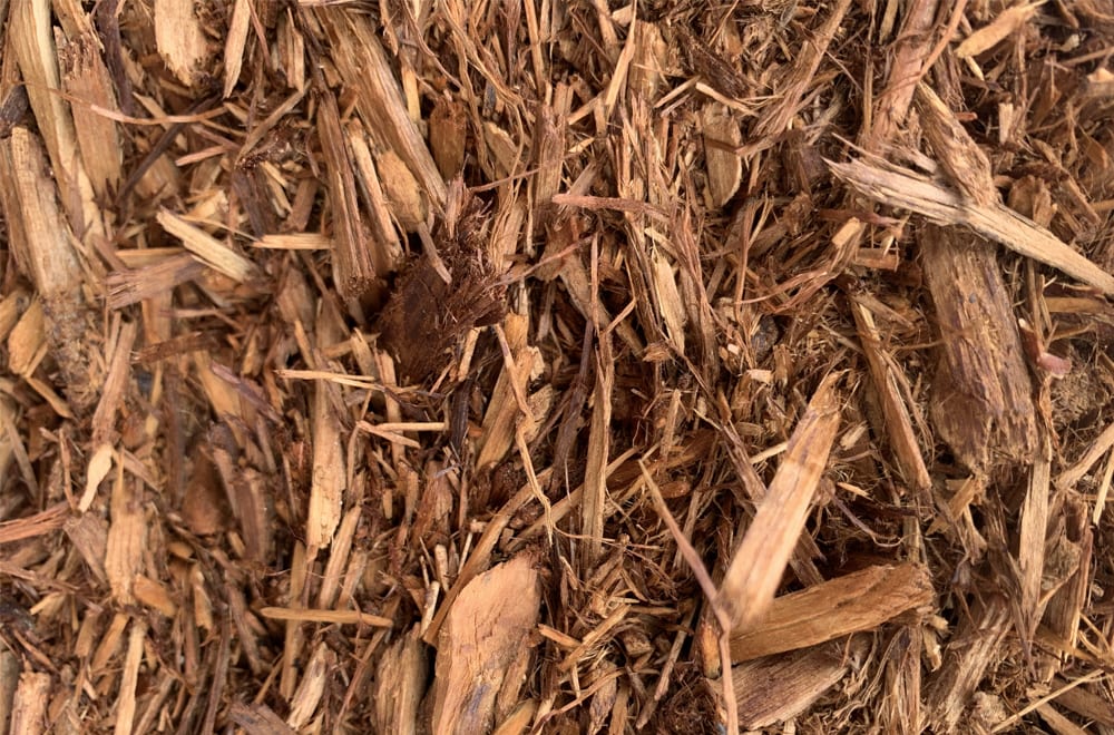 Natural Cedar mulch texture